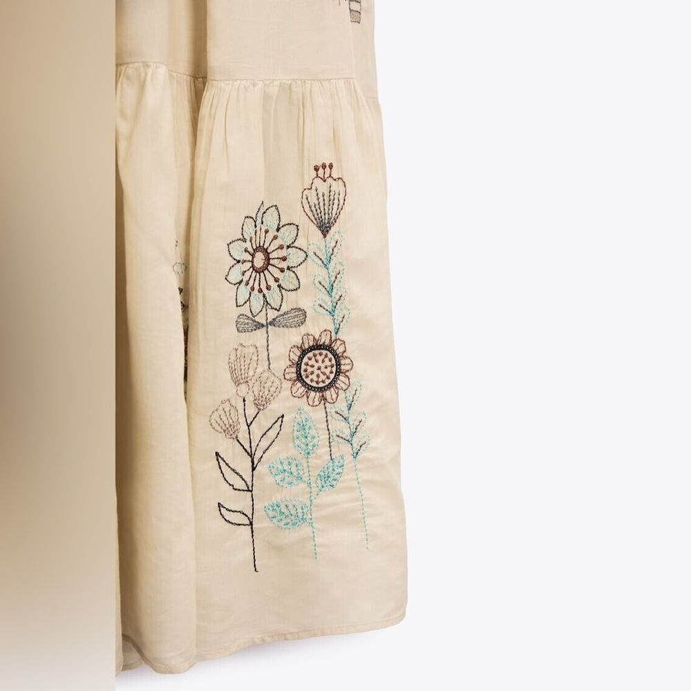 Zara Limited Edition Voluminous Embroidered Dress New - Picture 3 of 10